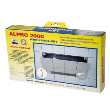 SANIREWIZJA - klapa rewizyjna z kratką chrom